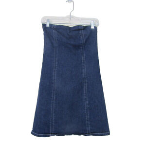 Divided Blue Denim Dress Womens sz S‎ Minimalist Neutral Cottagecore Grunge